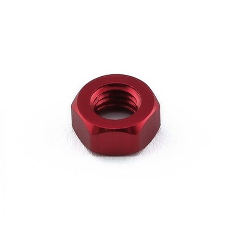 Tuerca plana de Aluminio Pro-Bolt M5 LFN5R Rojo - motoscamaralweb.com
