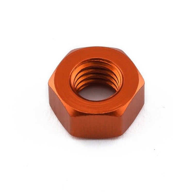 Tuerca plana de Aluminio Pro-Bolt M6 LFN6O Naranja - motoscamaralweb.com