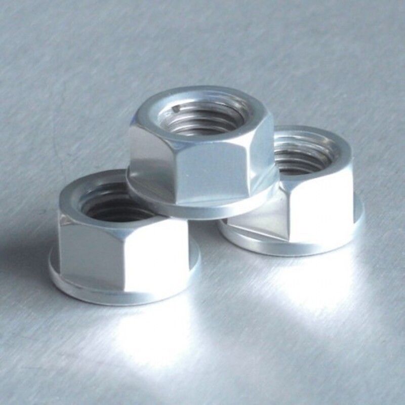 Tuerca de Aluminio Pro-Bolt 10mm plata LSPN10S - motoscamaralweb.com