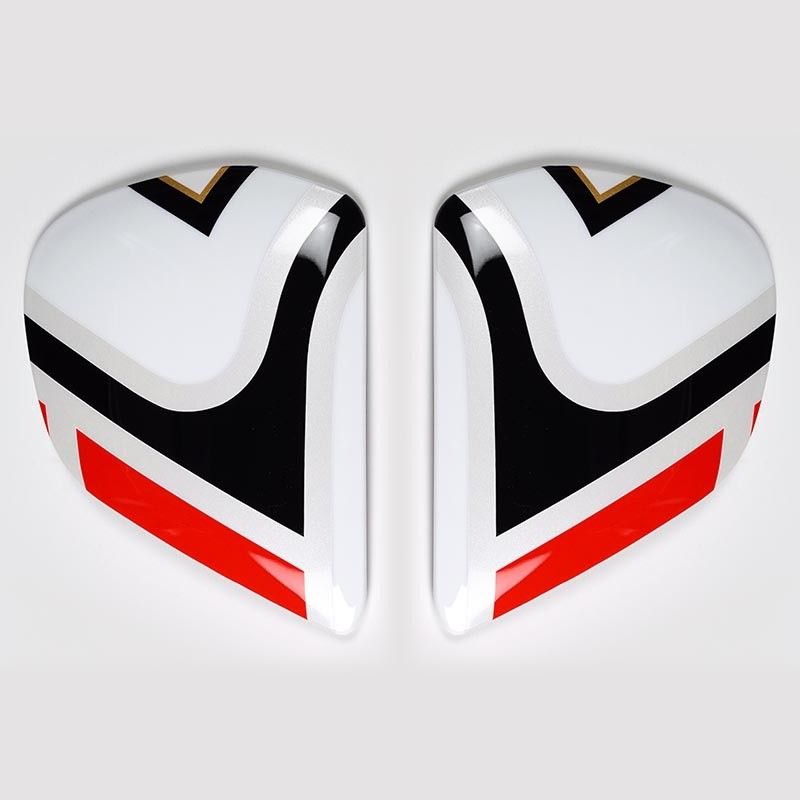 Cubiertas laterales ARAI EDWARDS LEGEND Blanco (Compatible sistema VAS