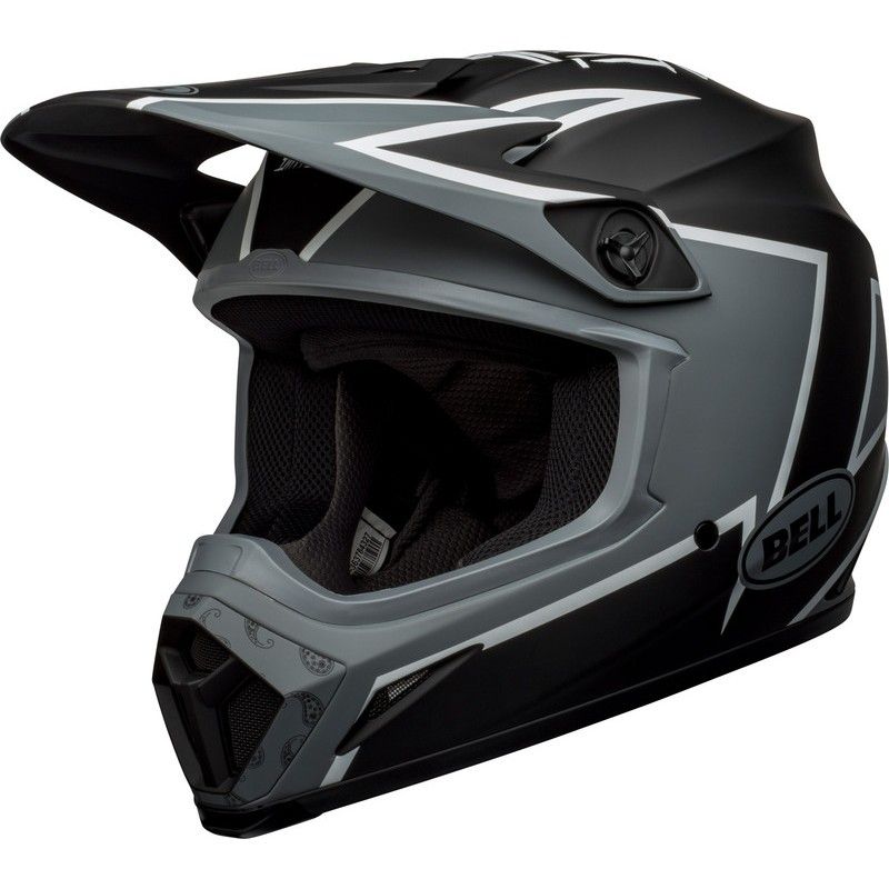 Casco Bell MX-9 Mips Twitch - Mate Negro/Gris/Blanco- motoscamaralweb.