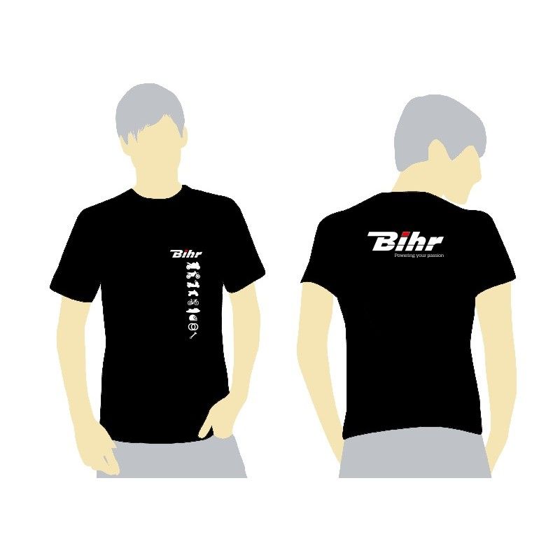Camiseta BIHR 2019 Negra - Talla L - motoscamaralweb.com