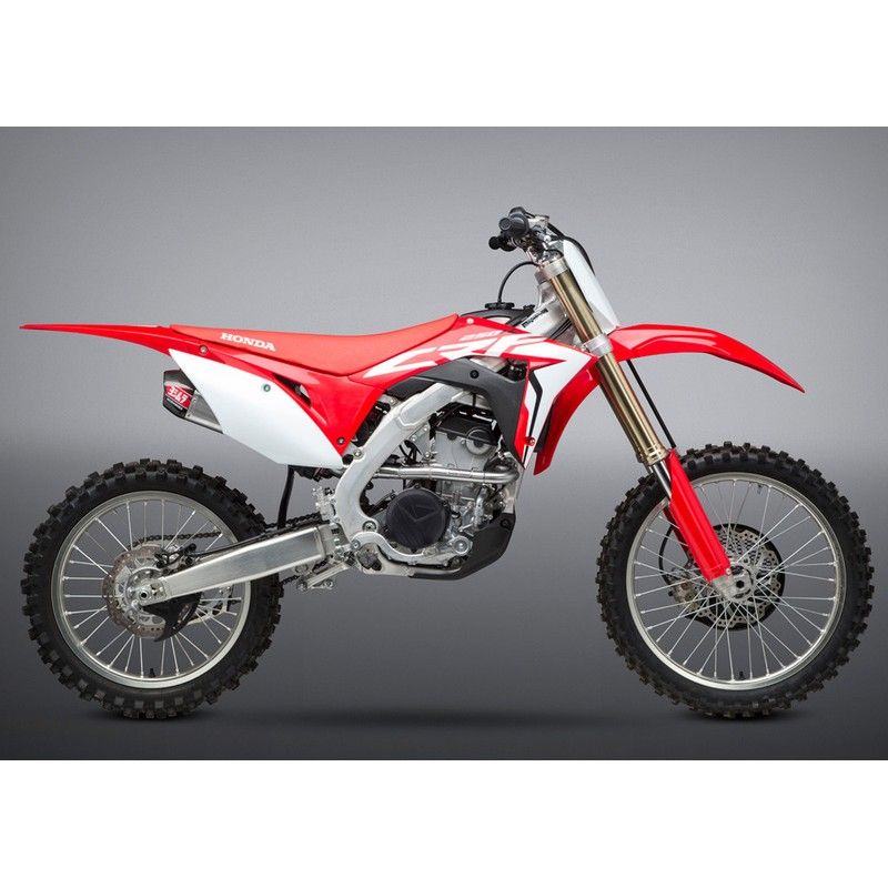 Linea completa escape doble Yoshimura Signature RS-9. inox. Silencioso inox y tapa carbono. CRF250R - motoscamaralweb.com