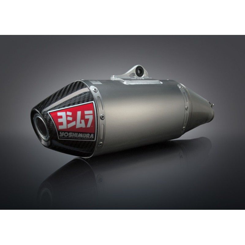 Linea completa escape Yoshimura Signature RS-4. inox. Silencioso aluminio y tapa carbon. YZ450F - motoscamaralweb.com