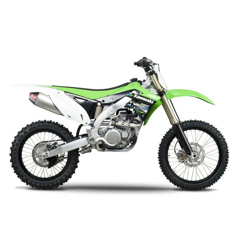 Linea completa escape Yoshimura Signature RS-4E. inox. Silencioso aluminio. Kawasaki KX450F - motoscamaralweb.com