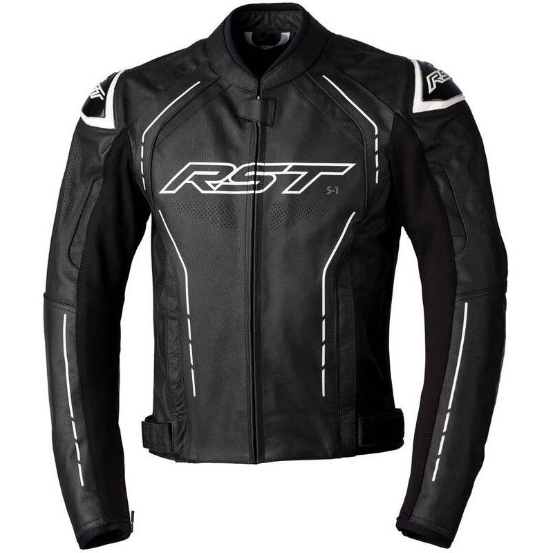Chaqueta de Piel (Hombre) RST S-1 CE Blanco. Talla EU48/XS - motoscamaralweb.com
