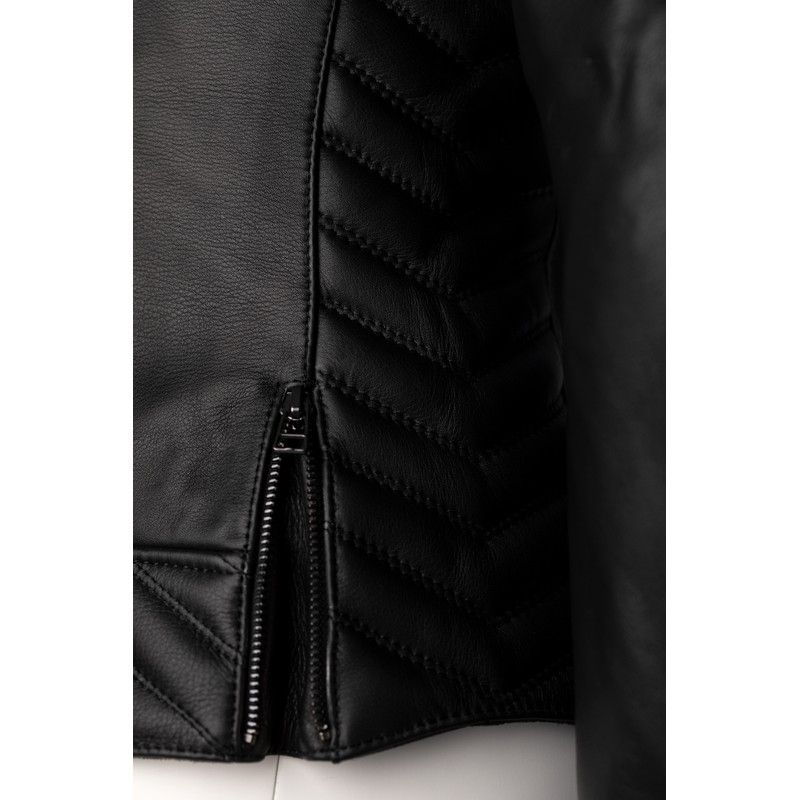 Chaqueta de Piel (Mujer) RST ROADSTER 3 CE Negro. Talla 12/M - motoscamaralweb.com