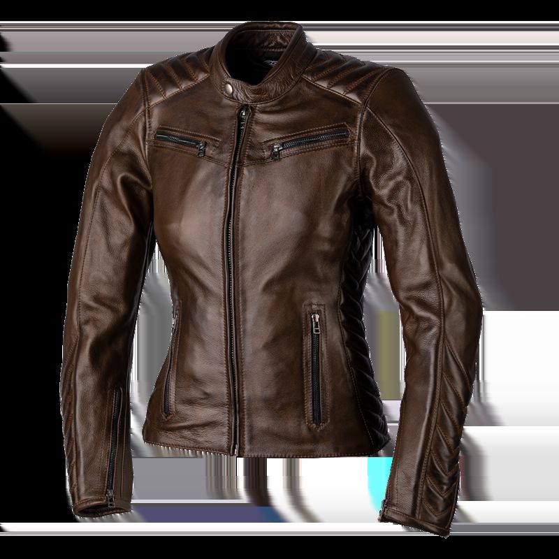 Chaqueta de Piel (Mujer) RST ROADSTER 3 CE Marrón. Talla 12/M - motoscamaralweb.com