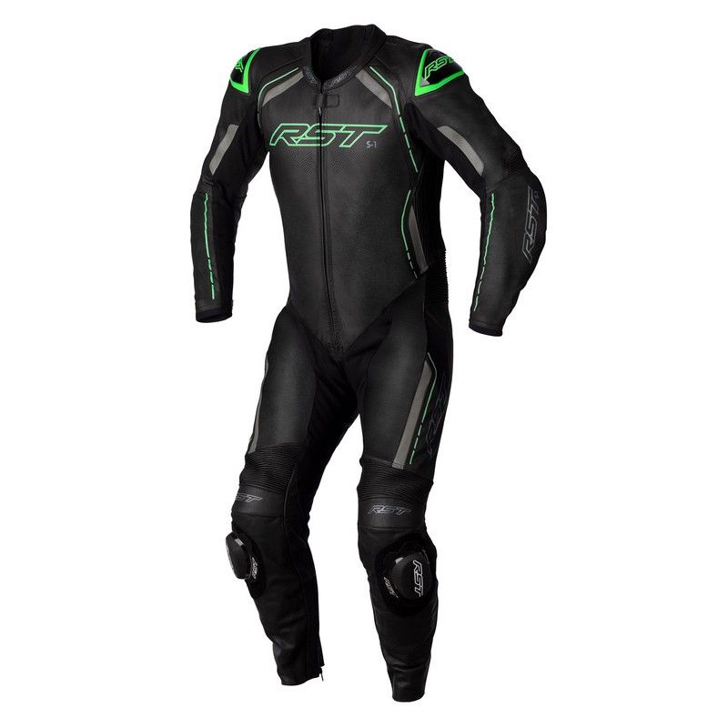 Mono de Piel (Hombre) RST S-1 CE Verde Flúor. Talla EU54/L - motoscamaralweb.com