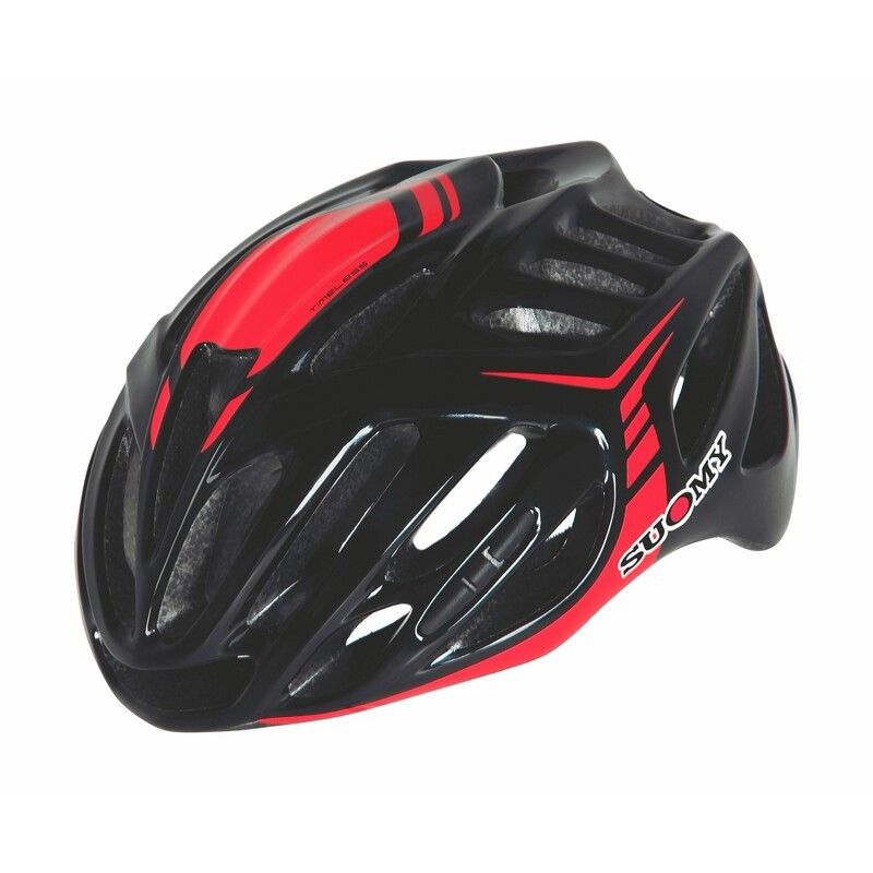 Casco de bicicleta SUOMY Timeless - Negro/Rojo - motoscamaralweb.com