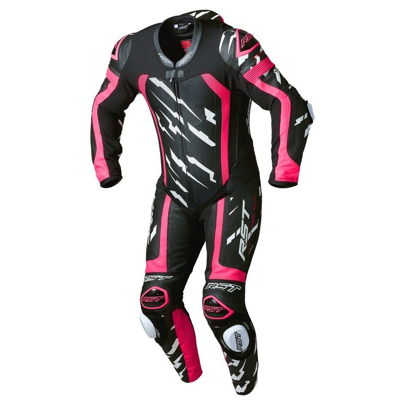 Mono de piel RST Pro Series Evo Airbag CE hombre - Rosa Flúor - motoscamaralweb.com