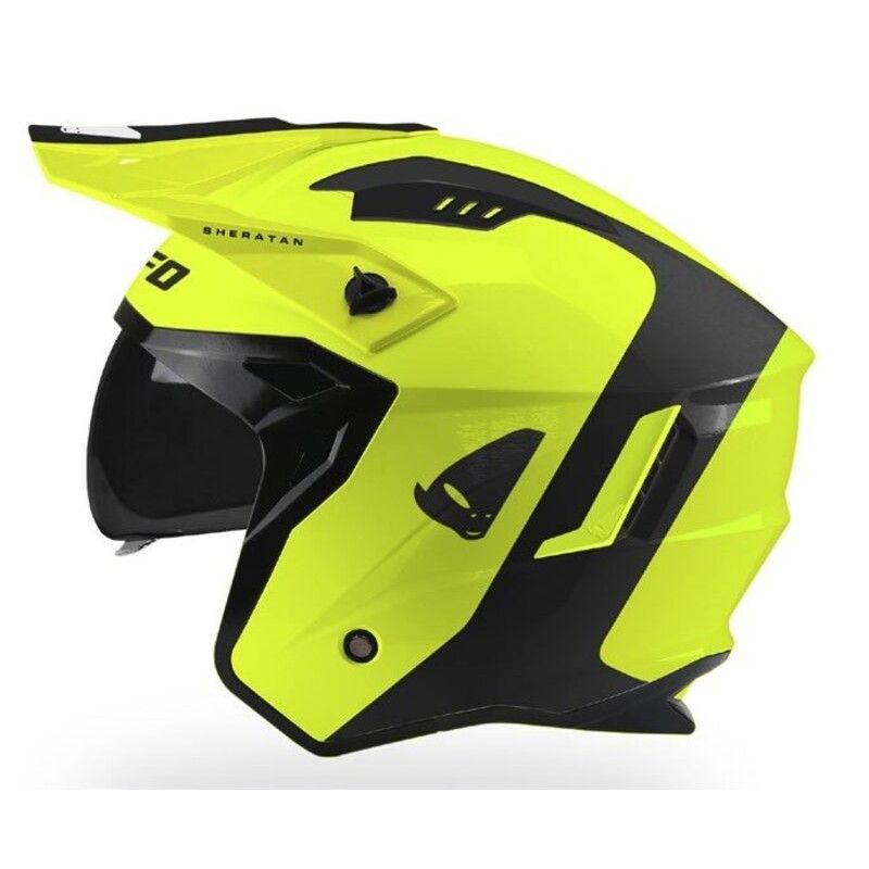 Casco UFO Sheratan - amarillo neon- motoscamaralweb.com
