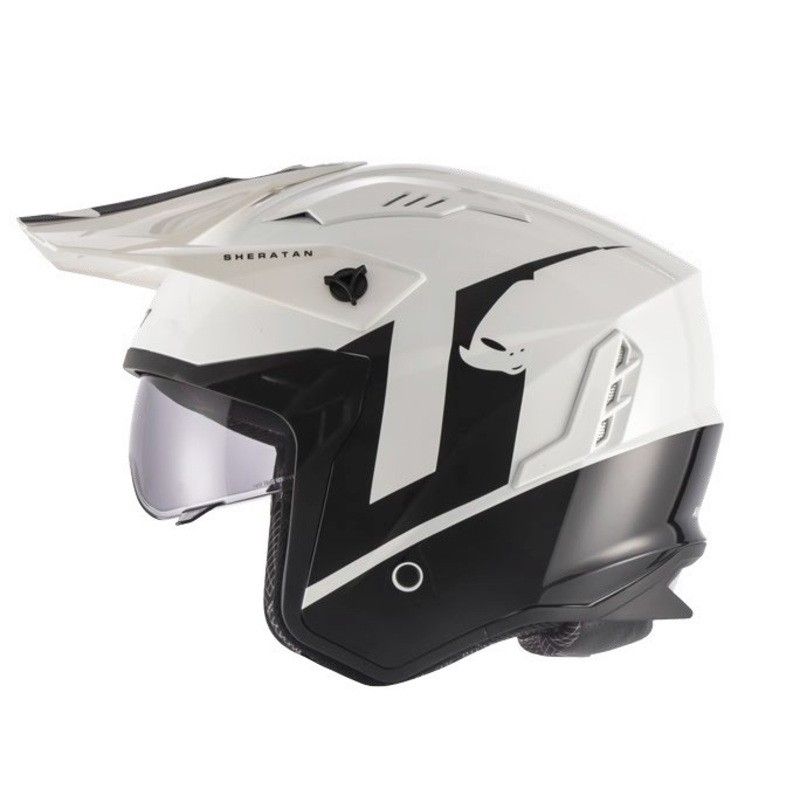 Casco UFO Sheratan - blanco- motoscamaralweb.com