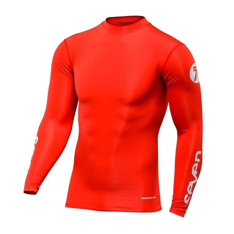 Camiseta de compresión SEVEN Zero - Rojo - motoscamaralweb.com