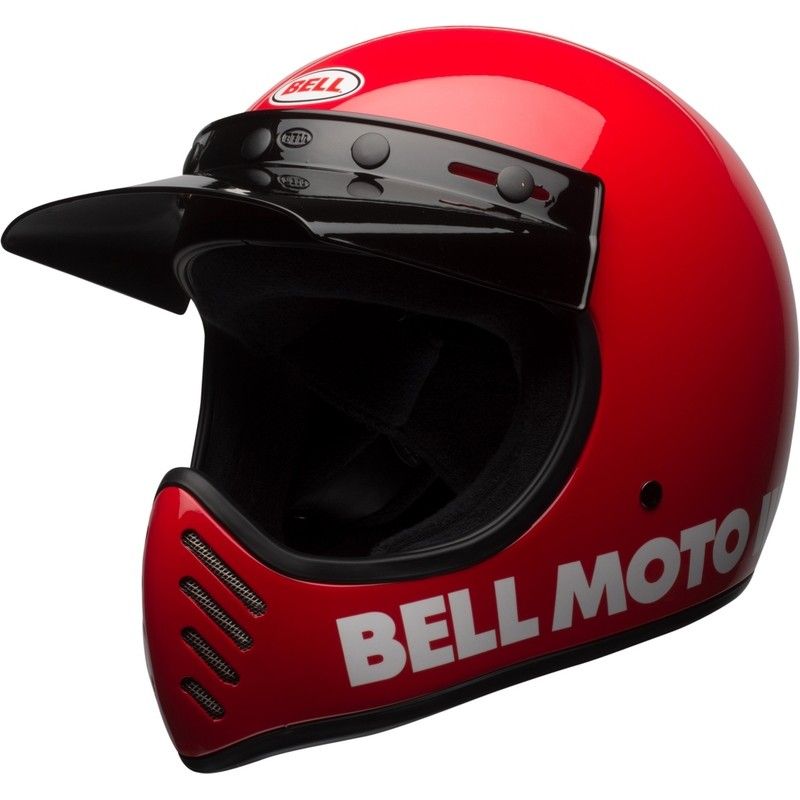 Casco BELL Moto-3 Classic - Rojo brillo- motoscamaralweb.com