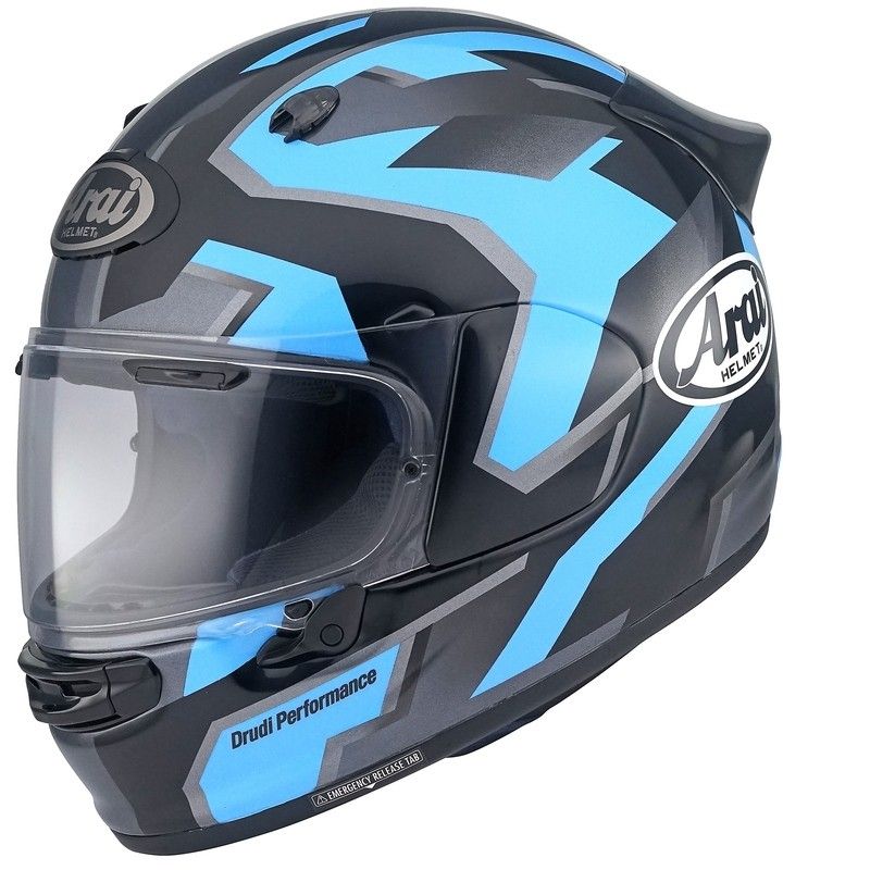 Casco ARAI QUANTIC ROBOTIC - Azul- motoscamaralweb.com