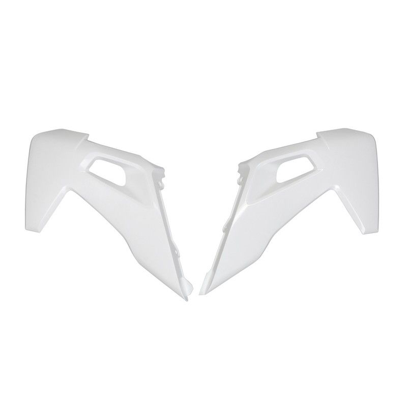 Plásticos laterales de radiador UFO blanco Husqvarna FC/TC - motoscamaralweb.com