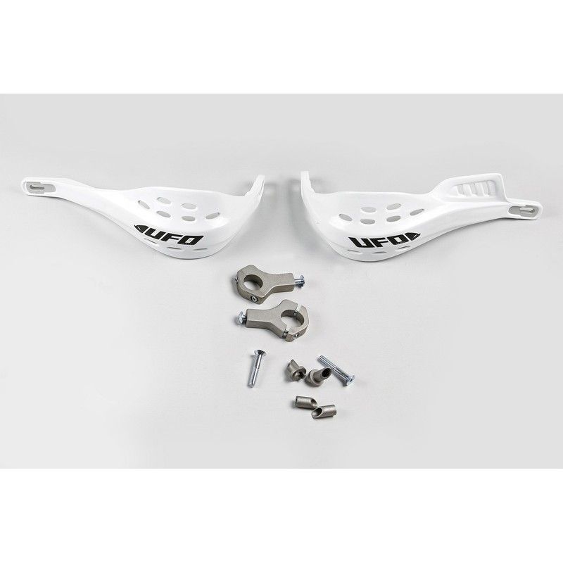 Paramanos cerrado UFO jumpy handguards 28 blanco PM01620-041 - motoscamaralweb.com