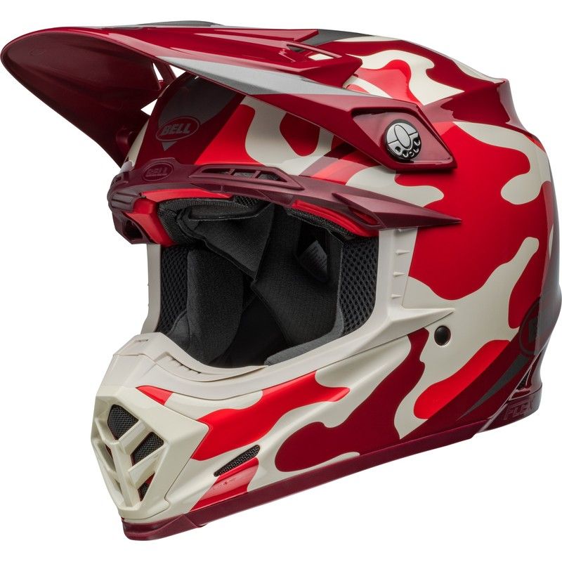 Casco BELL Moto-9S Flex - Ferrandis Méchant Gloss Red/Silver- motoscam
