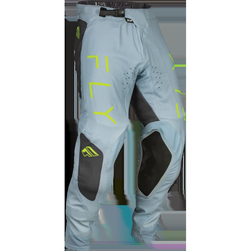 Pantalón FLY RACING Evolution DST - Ice Grey / Antracita / Verde Neón - motoscamaralweb.com