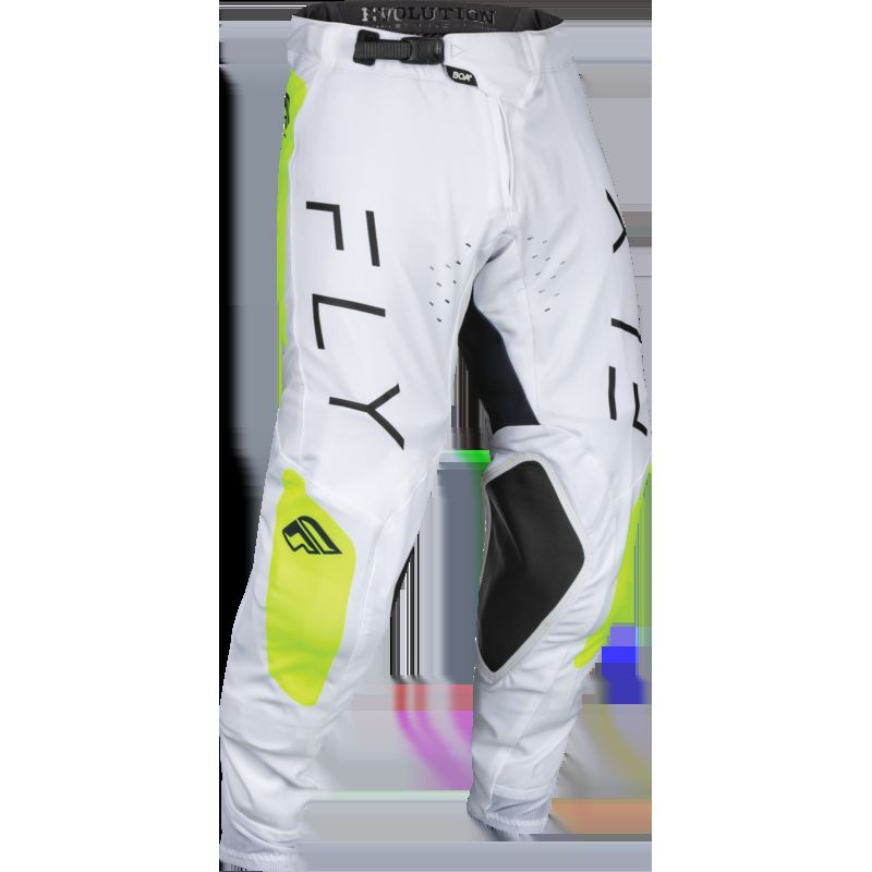 Pantalón FLY RACING Evolution DST - Blanco / Hi-Vis - motoscamaralweb.com