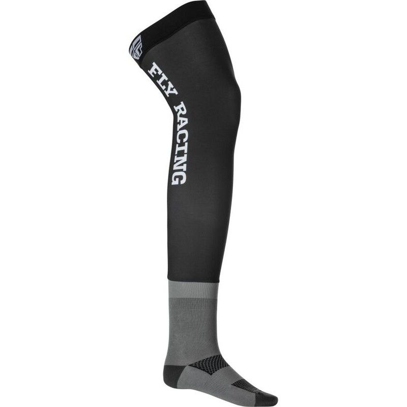 Calcetines para rodilleras FLY RACING Knee Brace - Negro / Gris / Blanco - motoscamaralweb.com