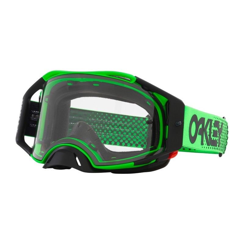 Gafas OAKLEY Airbrake MX - Moto Green B1B Lente transparente - motoscamaralweb.com