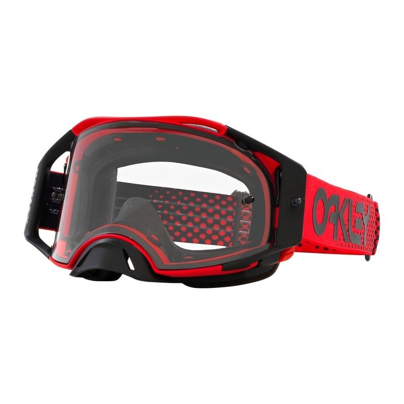 Gafas OAKLEY Airbrake MX - Moto Red B1B Lente transparente - motoscamaralweb.com