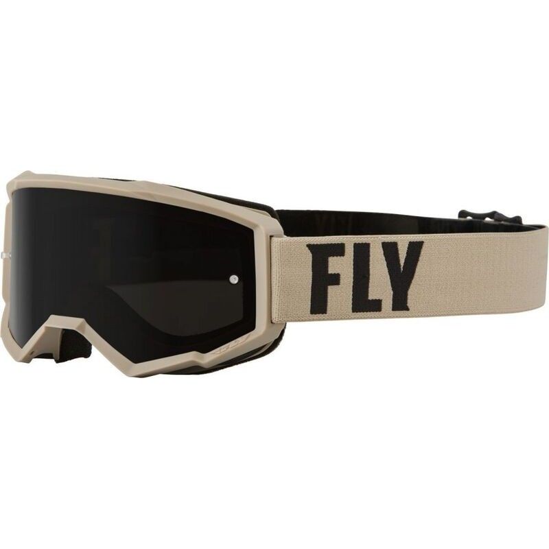 FLY RACING Focus Sand Goggle Khaki/Brown W/ Dark Smoke Lens - motoscamaralweb.com