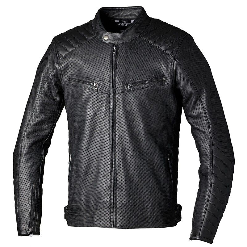 Chaqueta de cuero RST Roadster Air CE hombre - Negro - motoscamaralweb.com
