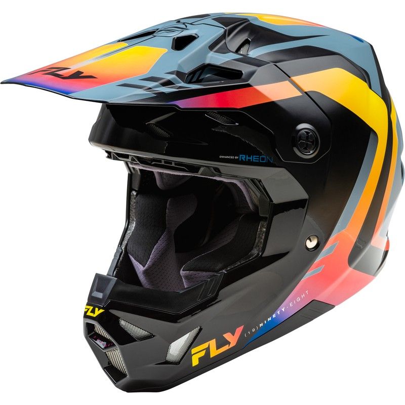 Casco FLY RACING Formula CP Krypton - Gris / Negro / Electric Fade- mo