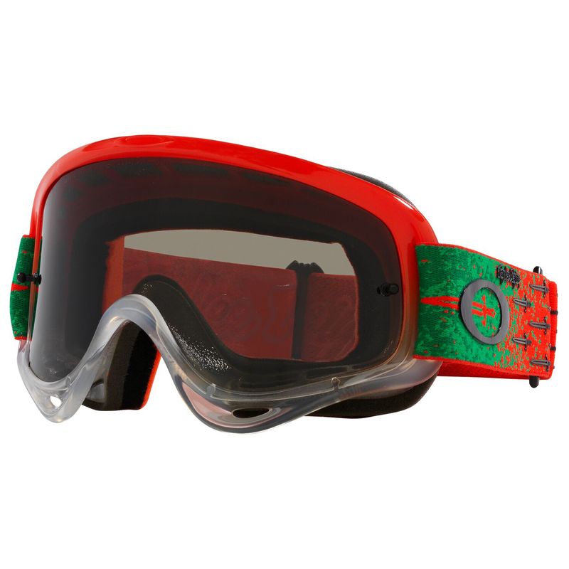Gafas OAKLEY O-Frame MX TLD Carrack Orange - Pantalla Dark Grey - motoscamaralweb.com