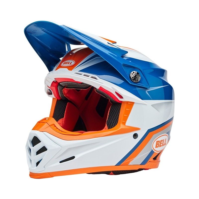Casco BELL Moto-9S Flex - Merchant Gloss Orange/Blue- motoscamaralweb.