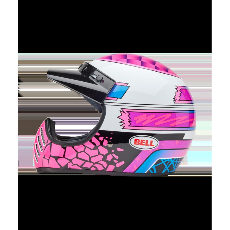 Casco BELL Moto-3 - Deathspray Gloss Pink Purple- motoscamaralweb.com