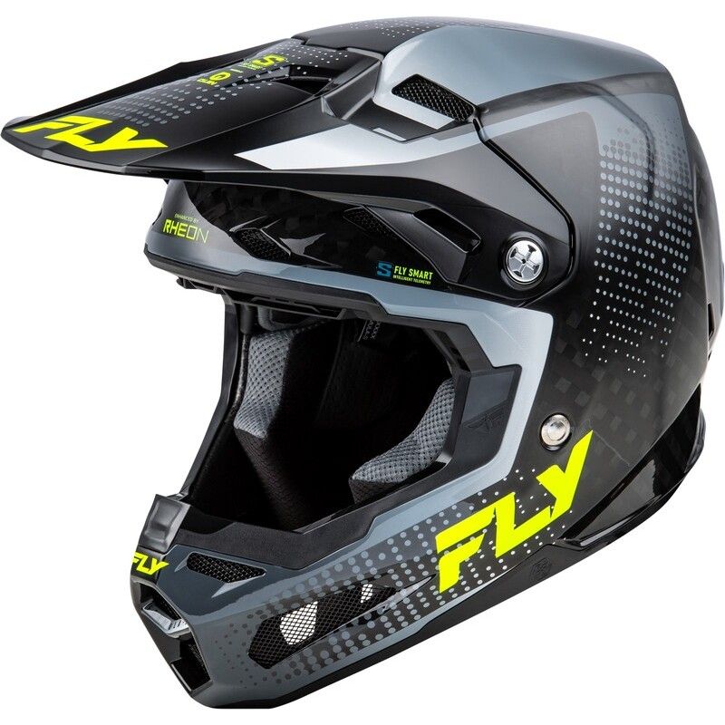 Casco FLY RACING Formula S Carbon Protocol - Carbono negro / Gris / Hi