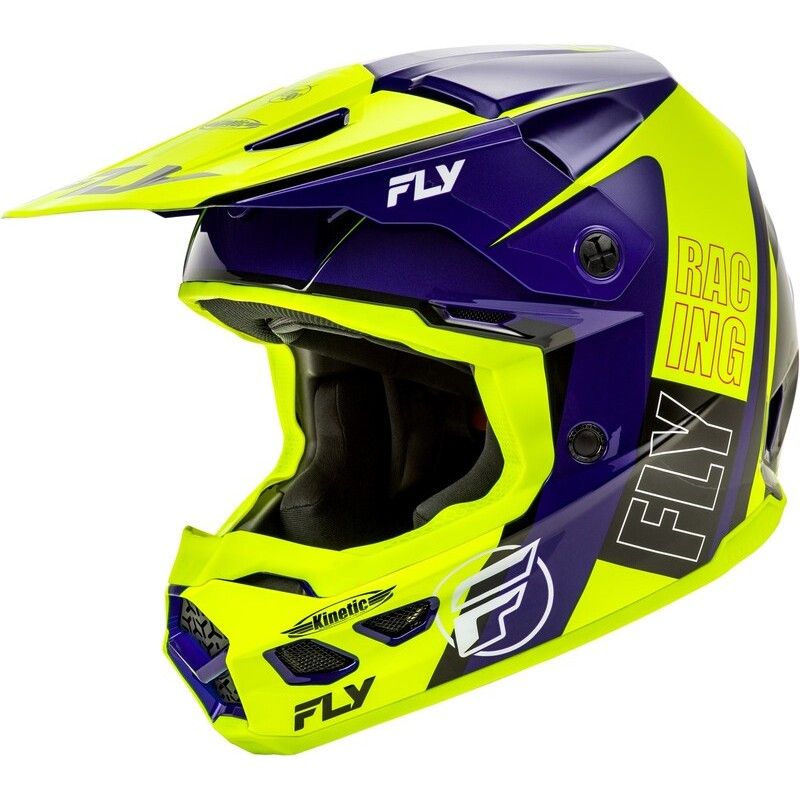 Casco FLY RACING Kinetic Rally - Hi-Vis / Azul / Negro- motoscamaralwe