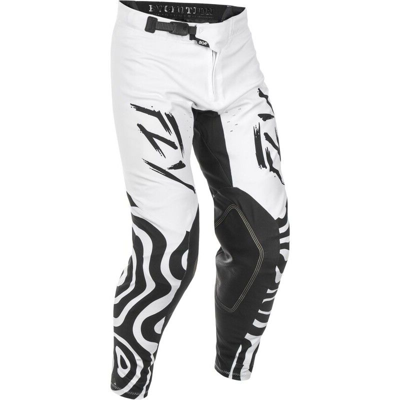 Pantalón FLY RACING Evolution DST L.E. Abyss - Blanco / Negro - motoscamaralweb.com