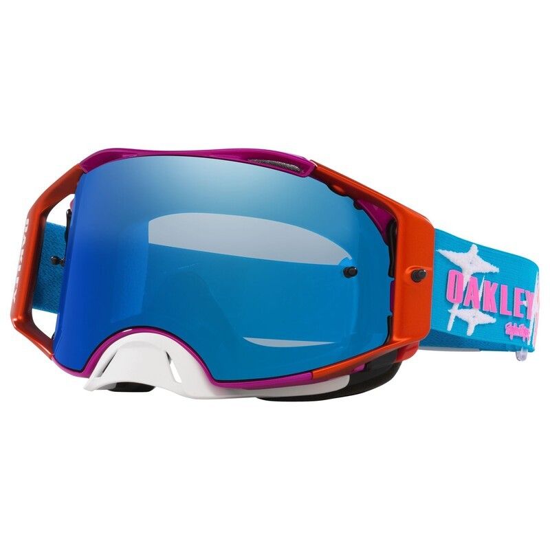 Gafas OAKLEY Airbrake MX - TLD Speed Stars / Lente Black Ice Iridium - motoscamaralweb.com