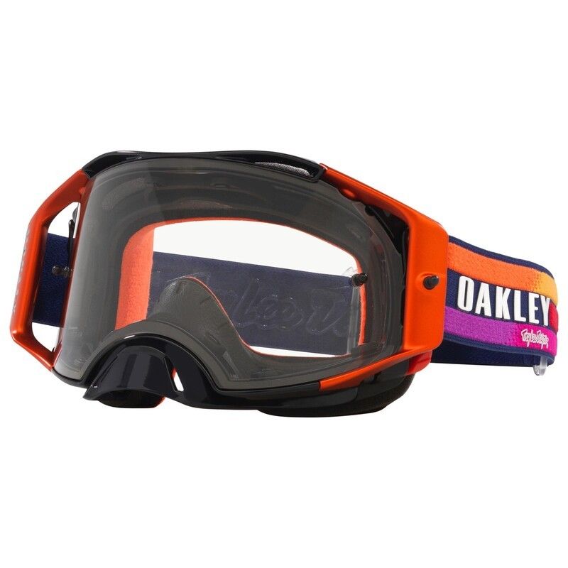 Gafas OAKLEY Airbrake MX - TLD Navy Sunrise / Lente Transparente - motoscamaralweb.com