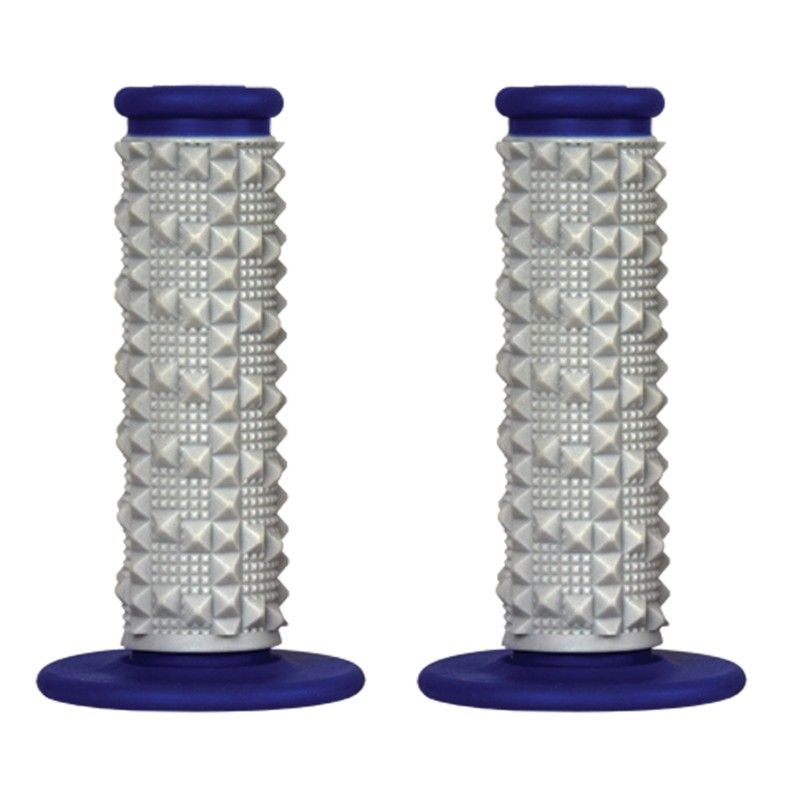 Puños SCAR X2R Dual Density Full Diamond - Gris / Azul - motoscamaralweb.com