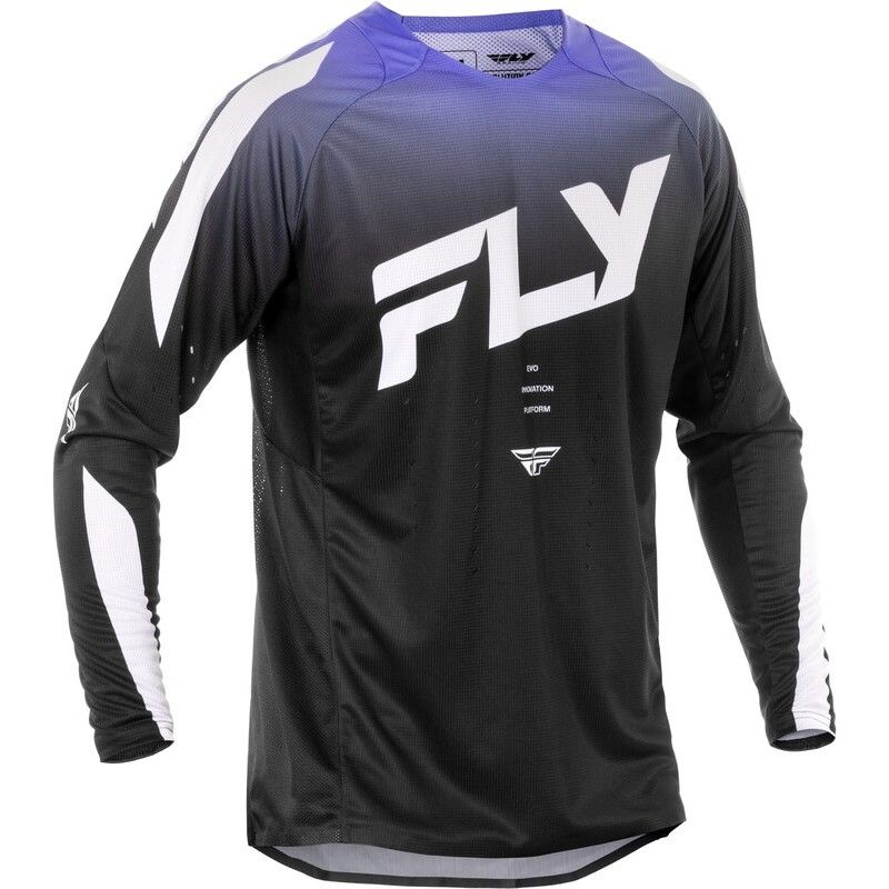 Camiseta FLY RACING Evolution DST - Negro / Blanco / Morado - motoscamaralweb.com