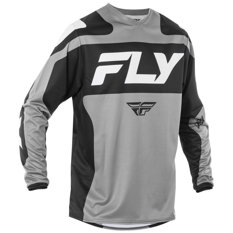 Camiseta FLY RACING F-16 - Gris / Negro / Blanco - motoscamaralweb.com