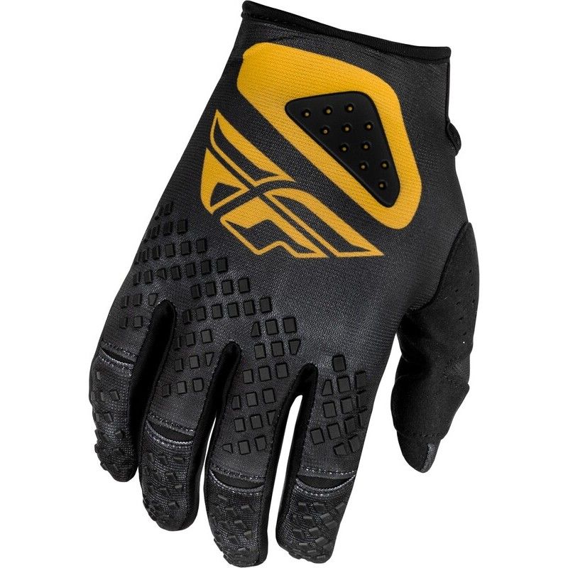 Guantes FLY RACING Kinetic Center - Negro / Oro - motoscamaralweb.com