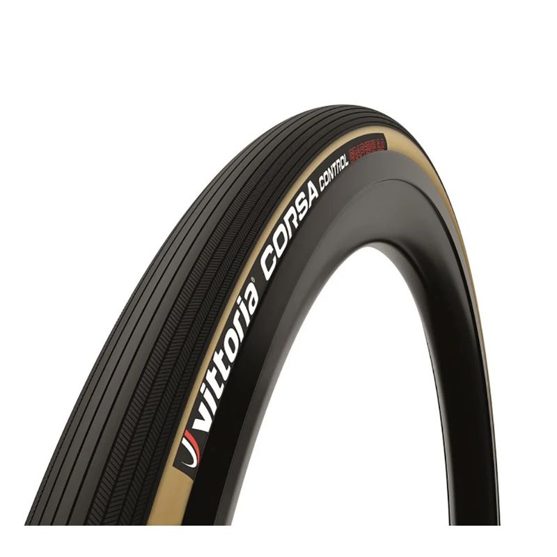 Neumático Vittoria Corsa Control 700x25c Plegable flanco crema G2.0 - motoscamaralweb.com