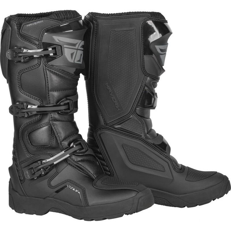 FLY RACING Maverik Enduro Boots Black Sz 09 - motoscamaralweb.com
