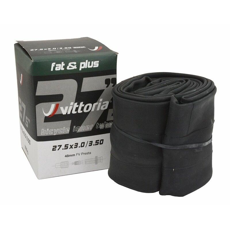 Cámara de bici VITTORIA Fat &amp;amp; Plus 27.5x3.0/3.50 válvula fina presta 48mm - motoscamaralweb.com