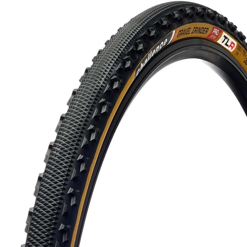 Neumático CHALLENGE HTLR Gravel Grinder Pro tubeless 700X36 Tan - motoscamaralweb.com