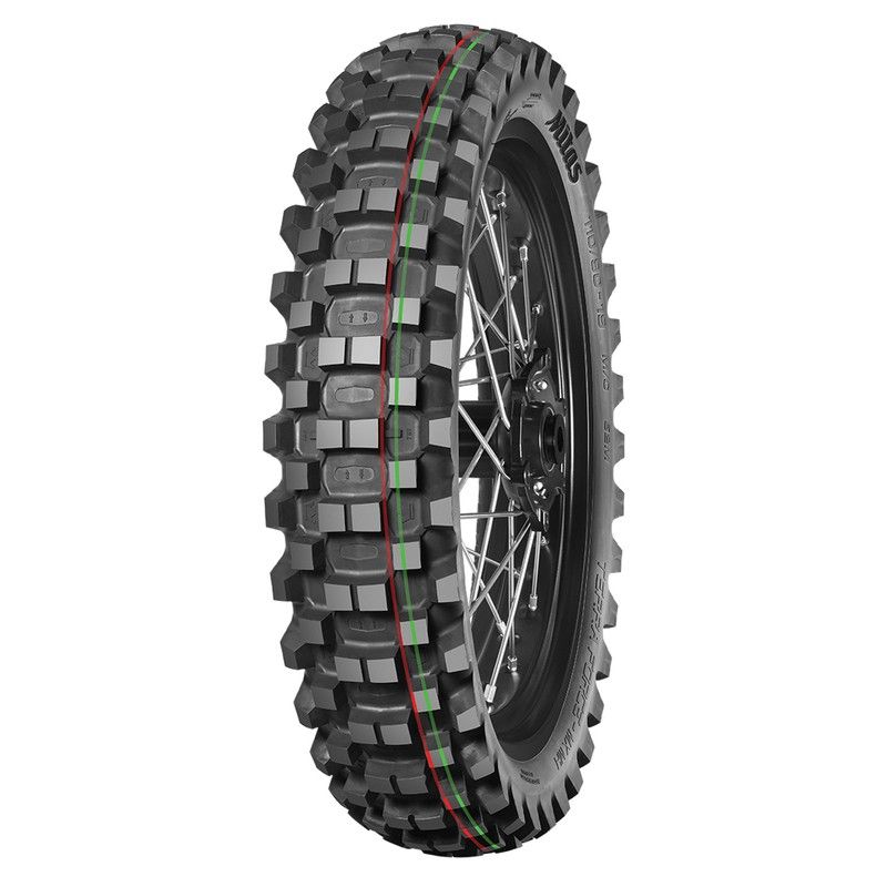 Neumático MITAS TERRA FORCE-MX MH 70/100-10 (2.50-10) 41M TT MEDIUM HARD TERRAIN RED GREEN NHS - motoscamaralweb.com