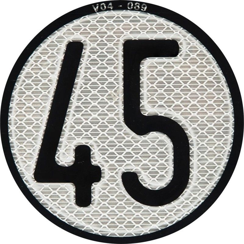 PLACA LIMITE 45 ATV QUAD- motoscamaralweb.com