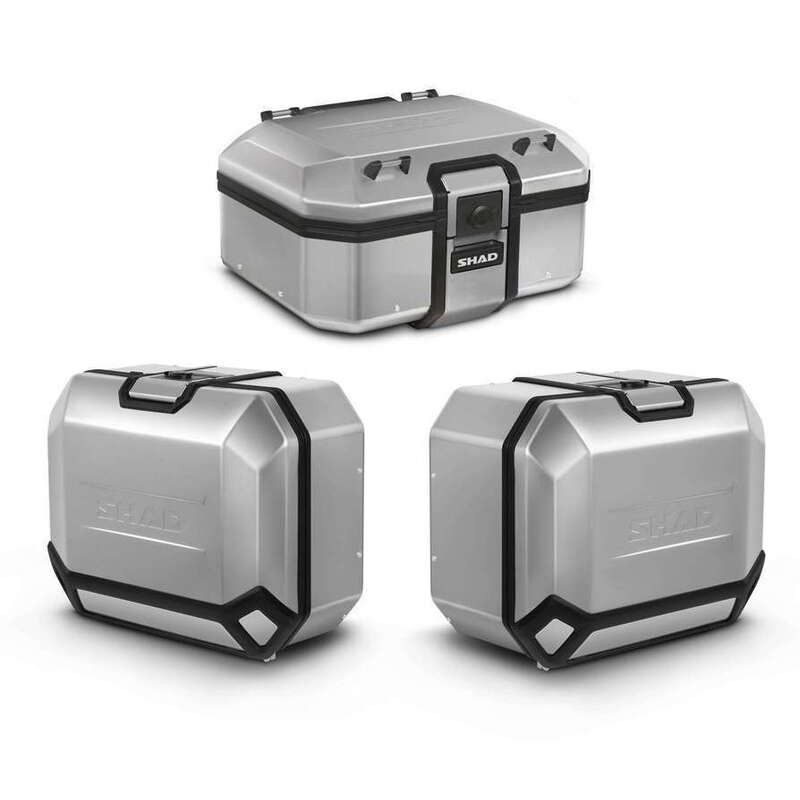 Pack maletas SHAD Terra 120L - Baúl 37L + Maleta derecha 36L + Maleta izquierda 47L - motoscamaralweb.com